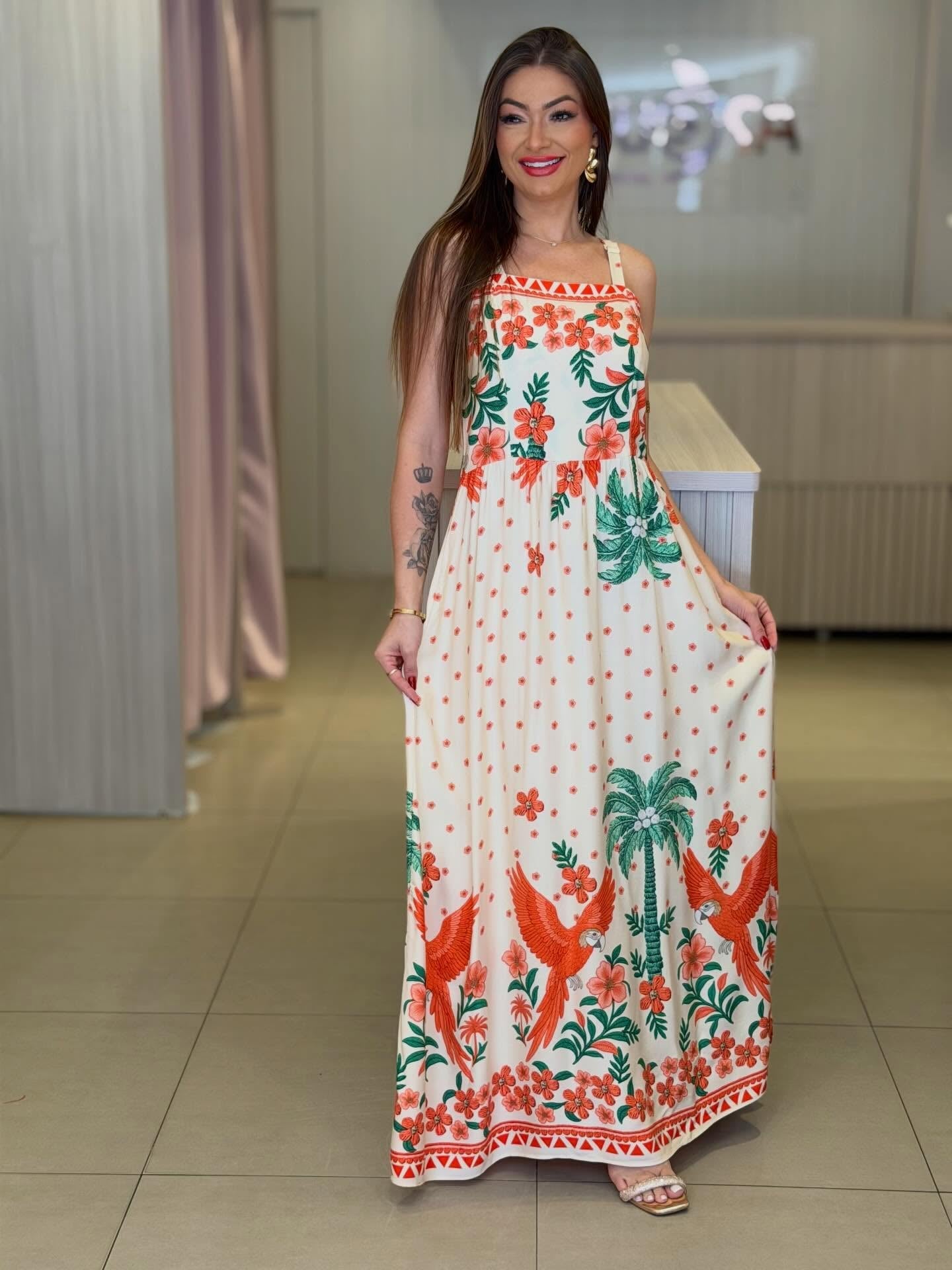 REF509 - Vestido Floral Camélia