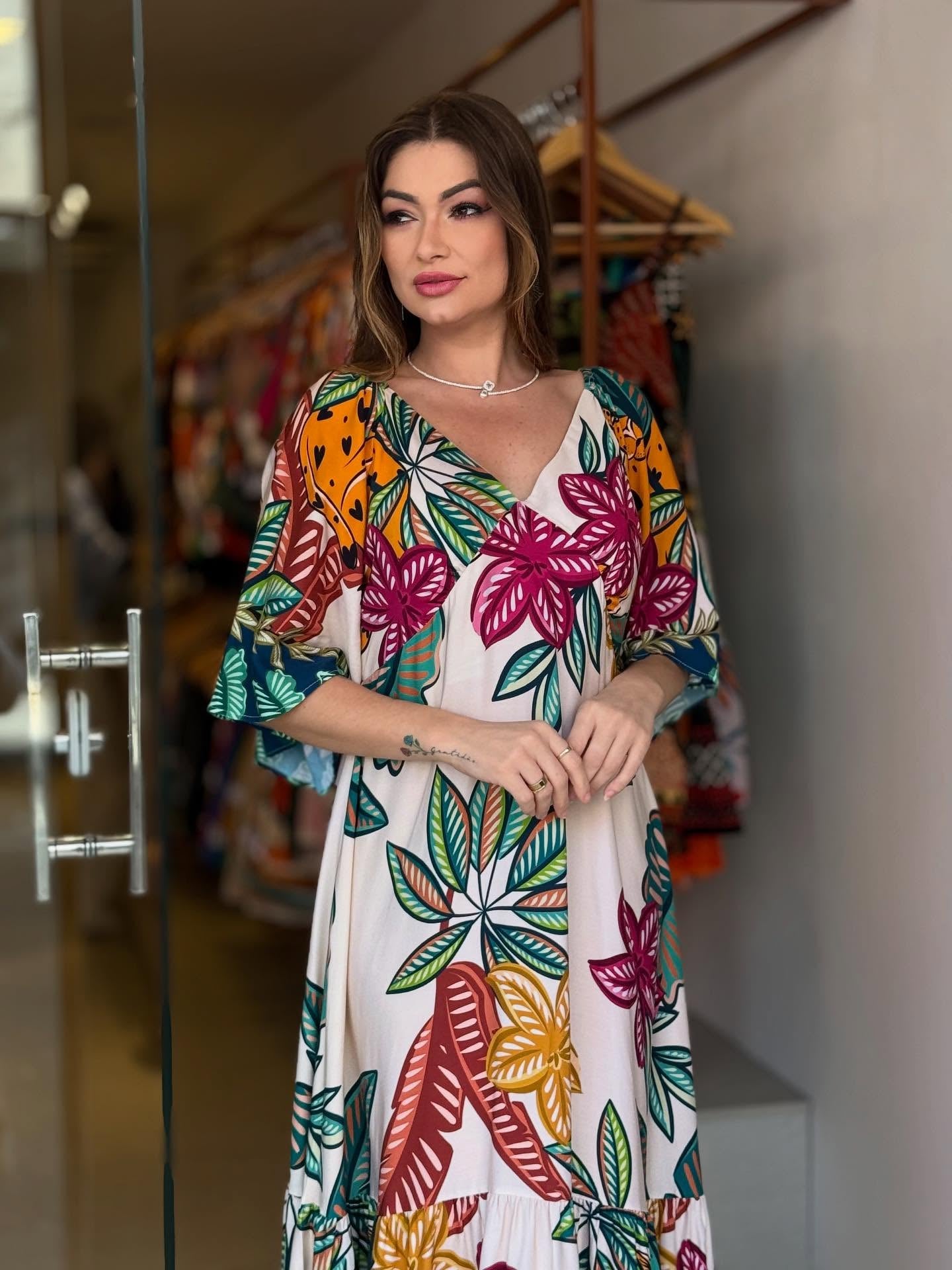 REF314 - Vestido Estampado Pérola