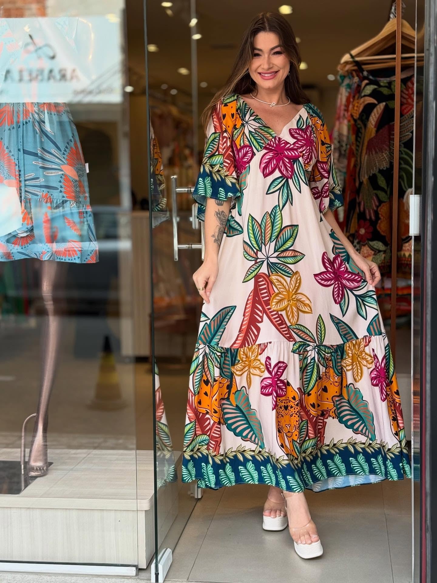 REF314 - Vestido Estampado Pérola